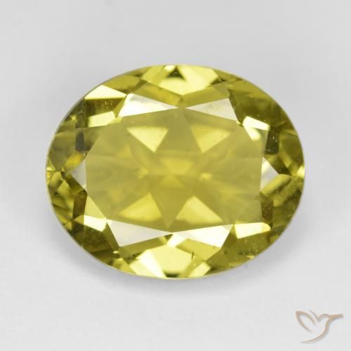 Apatite Giallo chiaro naturale da 7.19 ct, Ovale, VS