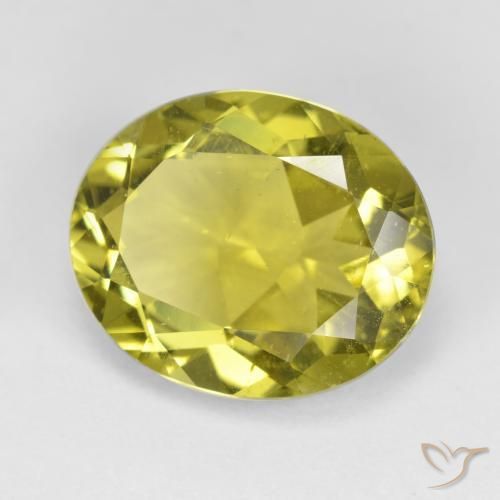 Apatite Giallo chiaro naturale da 7.19 ct, Ovale, VS