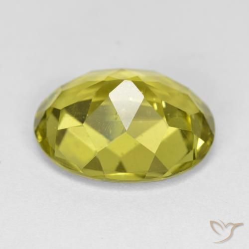 Apatite Giallo chiaro naturale da 7.19 ct, Ovale, VS