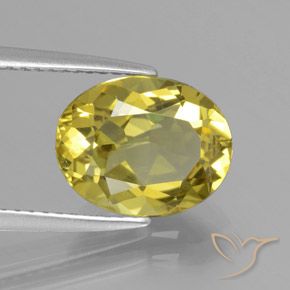 Apatite Giallo medio naturale da 3.16 ct, Ovale, VS