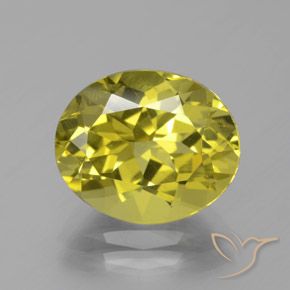 5.60ct Naturale Giallo Ananas Apatite, Ovale, VS