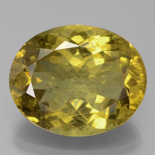 Apatite Giallo medio naturale da 11.23 ct, Taglio ovale, VS-SI