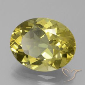 Apatite Giallo medio naturale da 8.34 ct, Ovale, VS