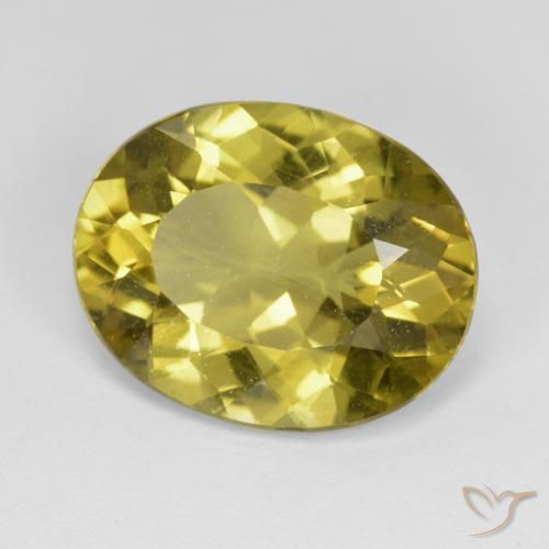 Apatite Giallo brunastro naturale da 7.06 ct, Ovale, VS
