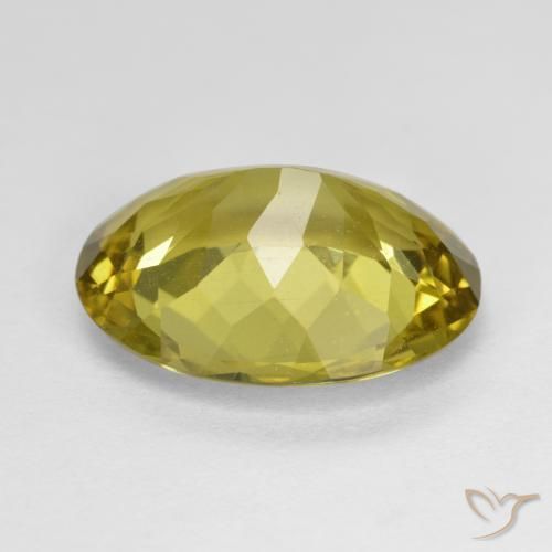 Apatite Giallo brunastro naturale da 7.06 ct, Ovale, VS
