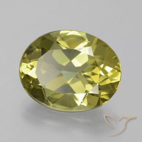 Apatite Giallo medio naturale da 7.34 ct, Ovale, VS