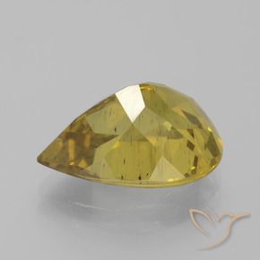 Apatite Giallo d'autunno naturale da 8.02 ct, Forma a pera, VS