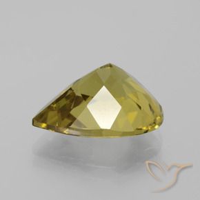 Apatite Giallo medio naturale da 7.75 ct, Forma a pera, VS