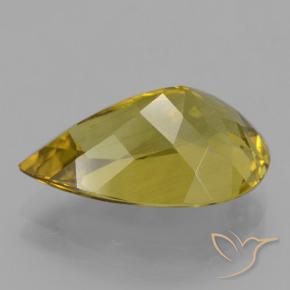 Apatite Giallo medio naturale da 8.03 ct, Forma a pera, VS