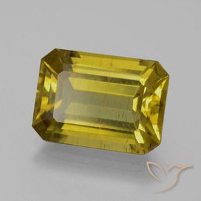 Apatite Giallo brunastro naturale da 8.07 ct, Ottagonale / Taglio smeraldo, SI