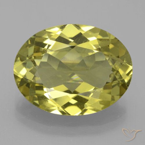 9.60ct Naturale Giallo terroso Apatite, Ovale, VS