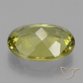 Apatite Giallo terroso naturale da 9.60 ct, Ovale, VS