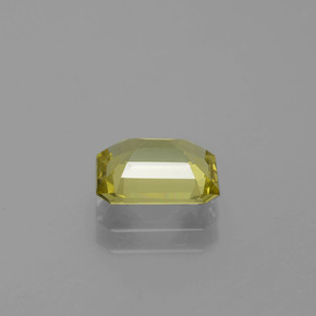 Apatite Verde dorato naturale da 1.69 ct, Taglio smeraldo, VS-SI