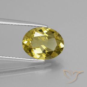 Apatite Giallo intenso naturale da 2.66 ct, Taglio ovale, VS