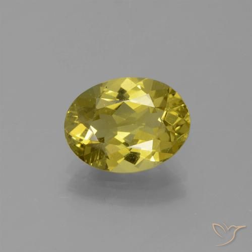 Apatite Giallo medio naturale da 2.44 ct, Taglio ovale, VS-SI