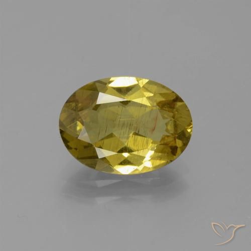 Apatite naturale giallo da 2,76 ct, taglio ovale, SI