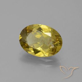Apatite naturale giallo da 2,76 ct, taglio ovale, SI