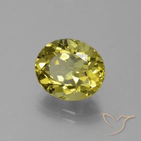 Apatite Giallo intenso naturale da 4.18 ct, Ovale, VS