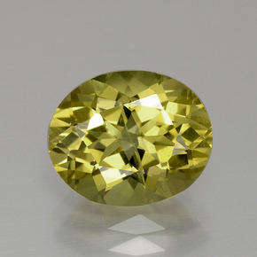 Apatite naturale verde da 3,42 ct, taglio ovale, VS-SI