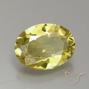 Apatite Giallo medio-chiaro naturale da 2.91 ct, Ovale, VS