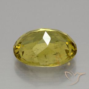Apatite Giallo intenso naturale da 4.54 ct, Ovale, VS-SI