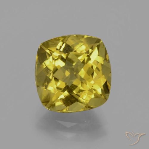 5.19ct Naturale Oro medio Apatite, Cuscino, VS