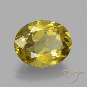 Apatite Giallo d'autunno naturale da 5.95 ct, Ovale, VS