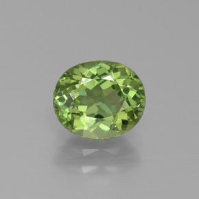Apatite Verde naturale da 1.42 ct, Taglio ovale, VVS-VS