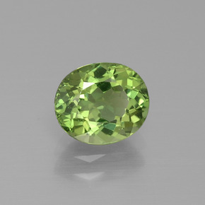 Apatite Verde naturale da 1.42 ct, Taglio ovale, VVS-VS