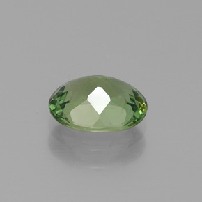 Apatite naturale verde da 1,39 ct, taglio ovale, VVS-VS