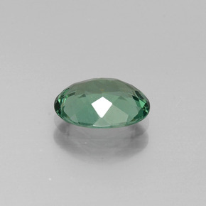 Apatite naturale verde da 1,20 ct, taglio ovale, VVS-VS