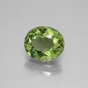 Apatite Verde naturale da 1.38 ct, Taglio ovale, VVS