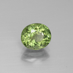 Apatite Verde naturale da 1.26 ct, Taglio ovale, VS