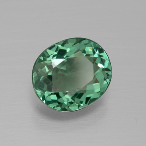 Apatite Verde naturale da 1.53 ct, Taglio ovale, VS