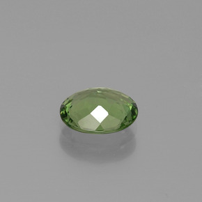Apatite naturale verde da 0,96 ct, taglio ovale, VVS
