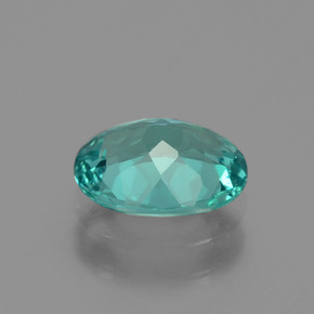 Apatite naturale verde da 1,28 ct, taglio ovale, VVS