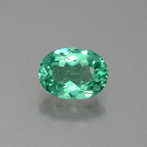 Apatite Verde naturale da 1.47 ct, Taglio ovale, VVS-VS