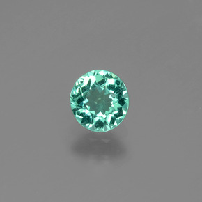 Apatite Verde naturale da 0.57 ct, Taglio rotondo, VVS-VS