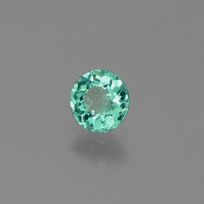 Apatite Verde naturale da 0.57 ct, Taglio rotondo, VVS-VS