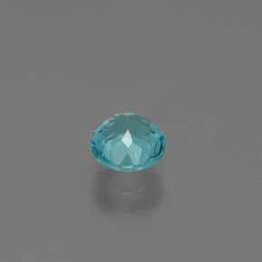 Apatite Blu verde naturale da 0.61 ct, Taglio rotondo, VS