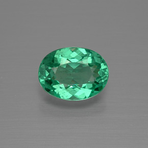Apatite naturale verde da 1,35 ct, taglio ovale, VS