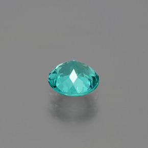 Apatite Blu verde naturale da 0.88 ct, Taglio rotondo, VS