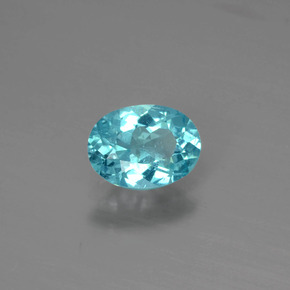 Apatite Blu naturale da 0.84 ct, Taglio ovale, SI