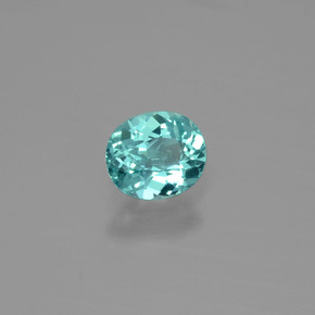 Apatite naturale blu da 0,70 ct, taglio ovale, VS