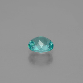 Apatite naturale blu da 0,70 ct, taglio ovale, VS