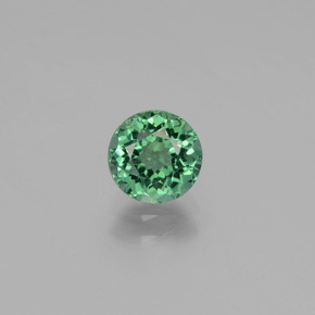 Apatite Blu verde naturale da 1.02 ct, Taglio rotondo, VVS-VS