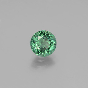 Apatite Blu verde naturale da 1.02 ct, Taglio rotondo, VVS-VS