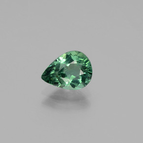 Apatite naturale verde da 1,03 ct, taglio a pera, VS