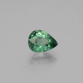 Apatite naturale verde da 1,03 ct, taglio a pera, VS