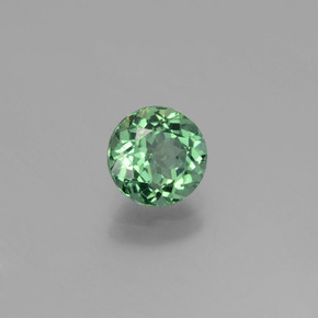 Apatite naturale verde da 1,09 ct, taglio rotondo, VS